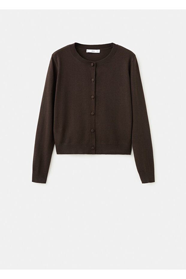 Triko düğmeli hırka - 3