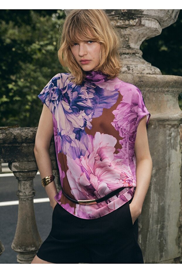 Çiçekli bluz ve fular - 2