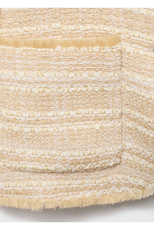 Düğmeleri taşlı tüvit ceket - 5