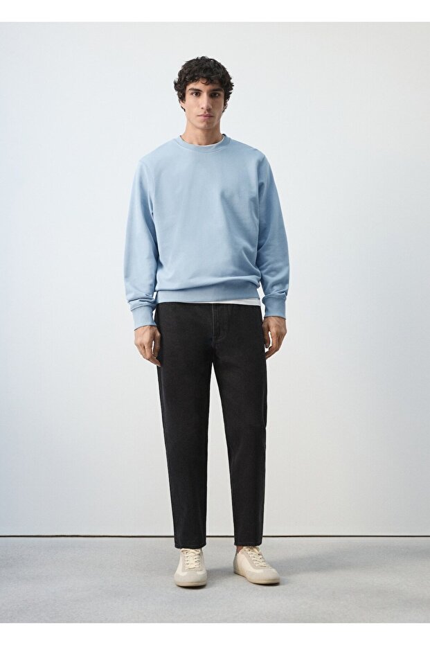 Regular kesim %100 pamuklu sweatshirt - 2