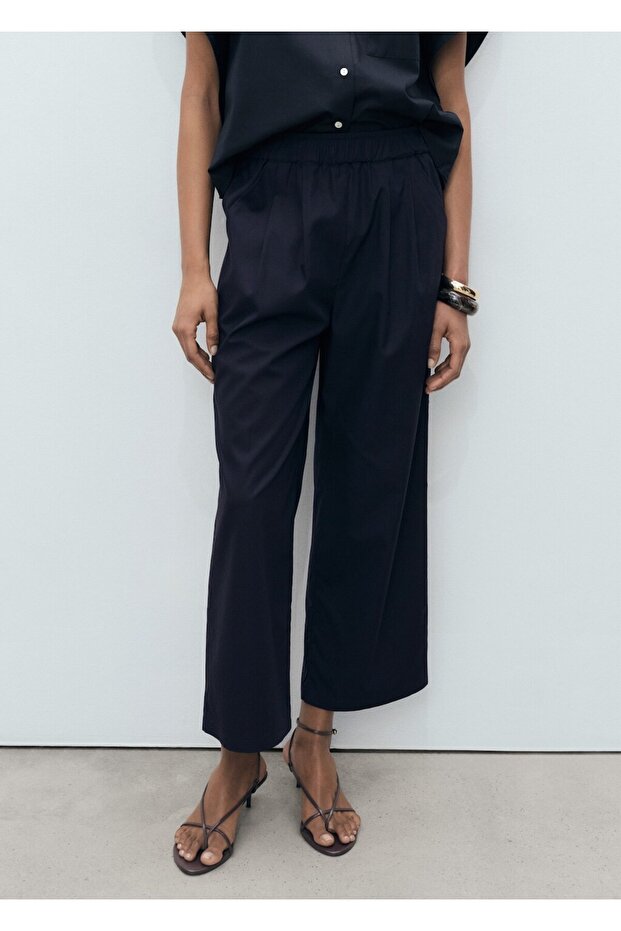 Straight Cut Short Long Pants