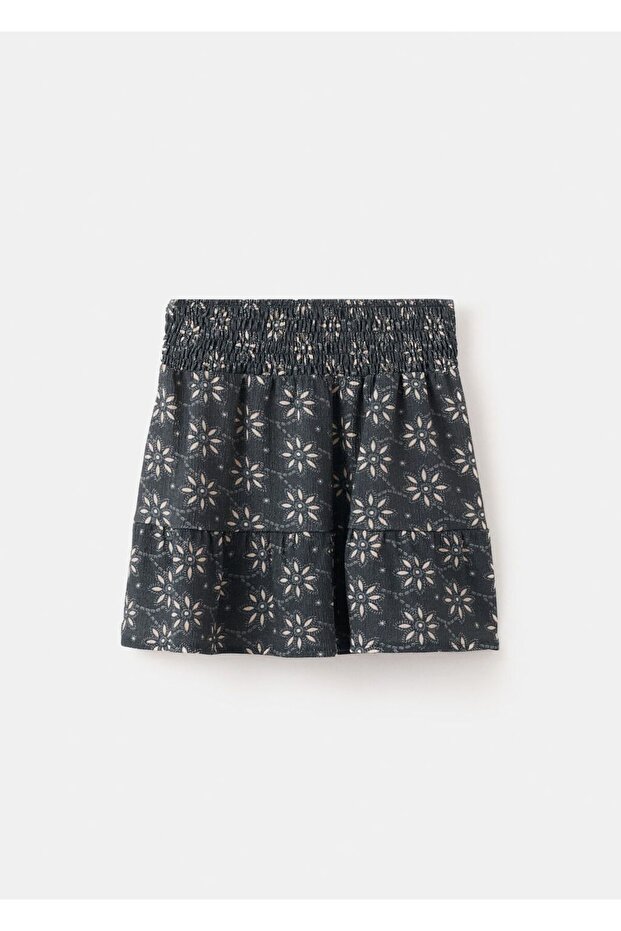 Çiçek desenli etek - 3