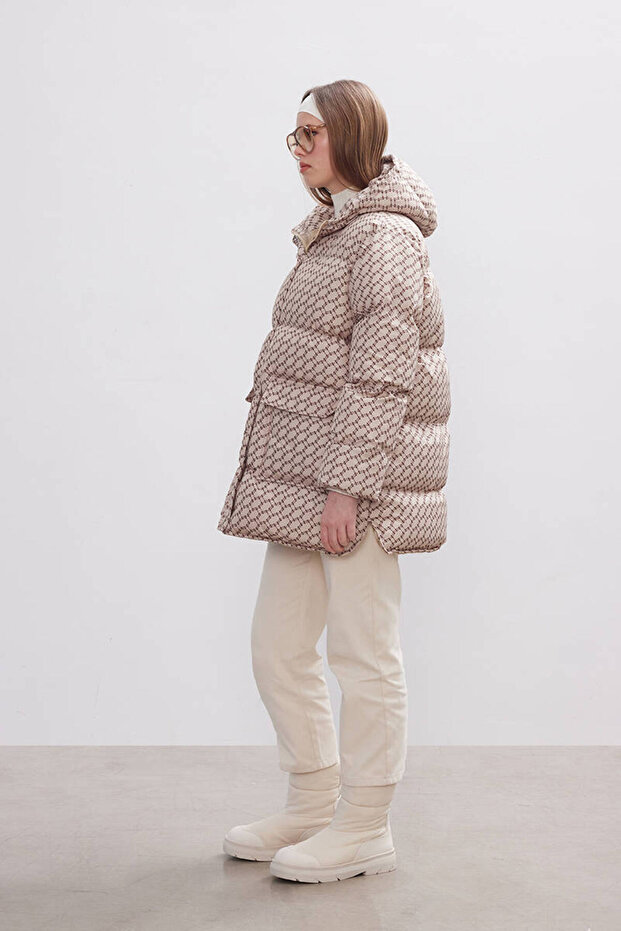 KUM MONOGRAM ŞİŞME MONT - 6