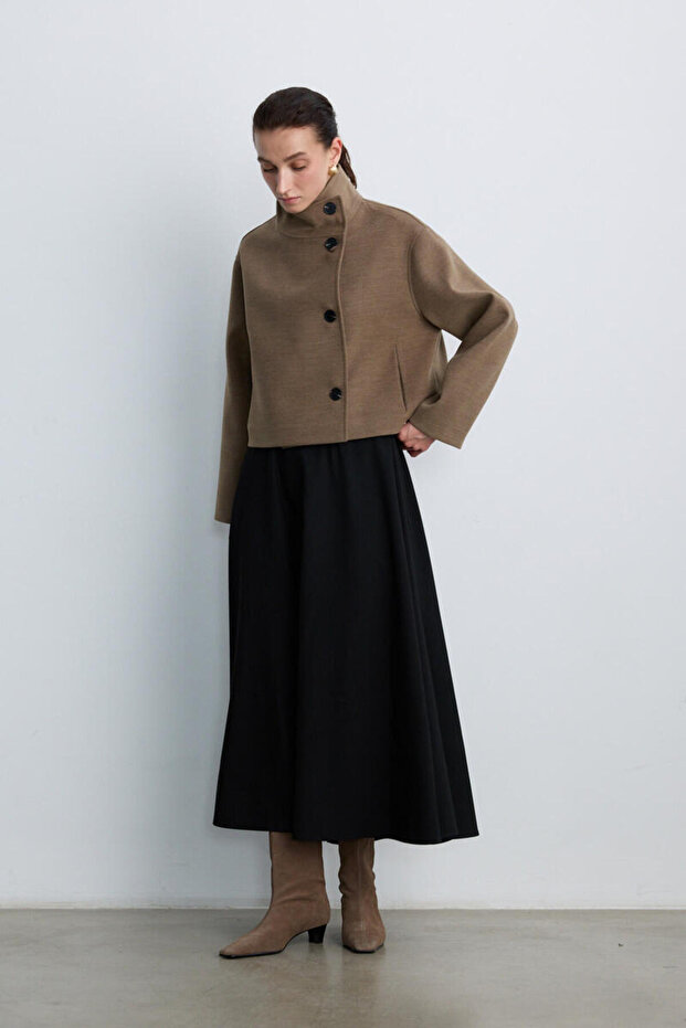 Fustă neagră FLORATA - 4