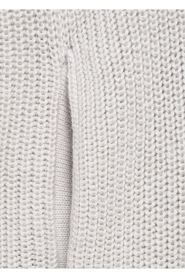 Kapüşonlu triko kazak - 4