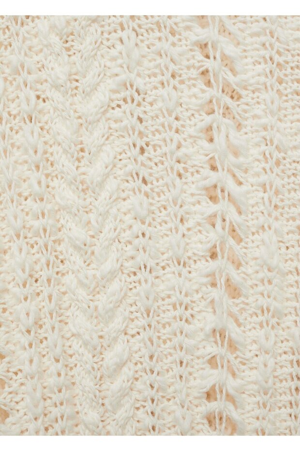 İşlemeli triko hırka - 5