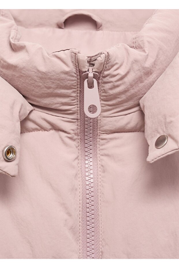 Kapüşonlu kapitone anorak - 8