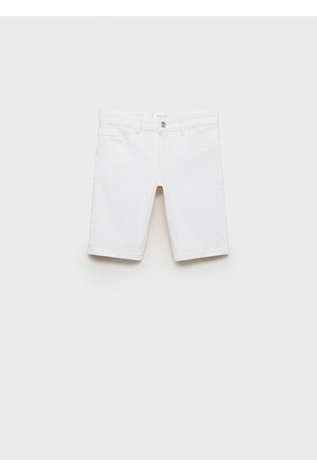 Denim bermuda şort - 1