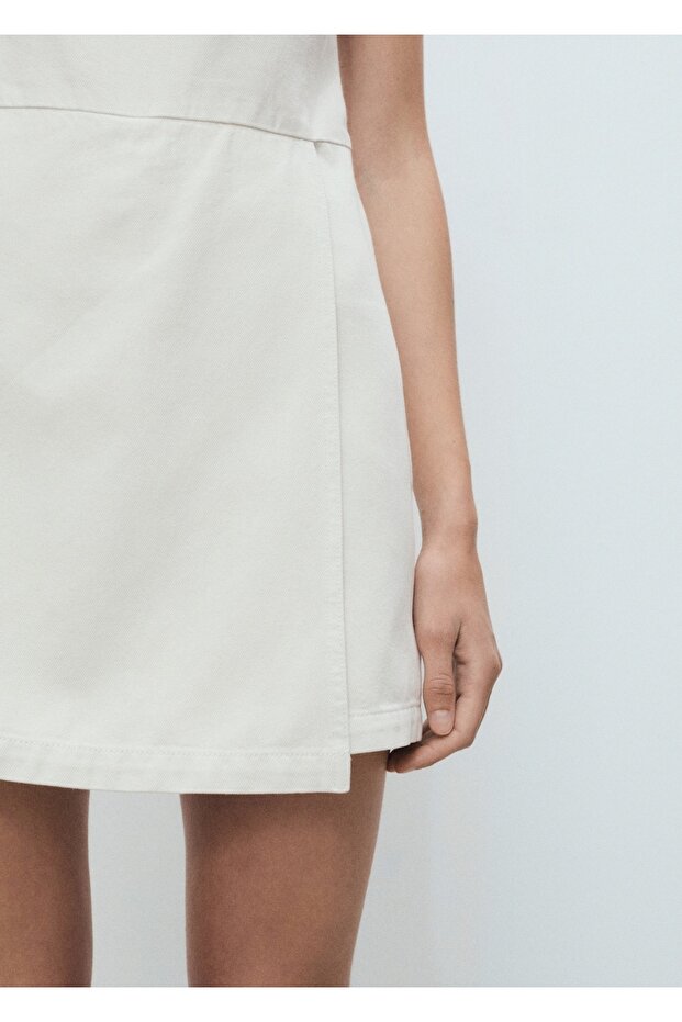 Kısa kot jile elbise - 7