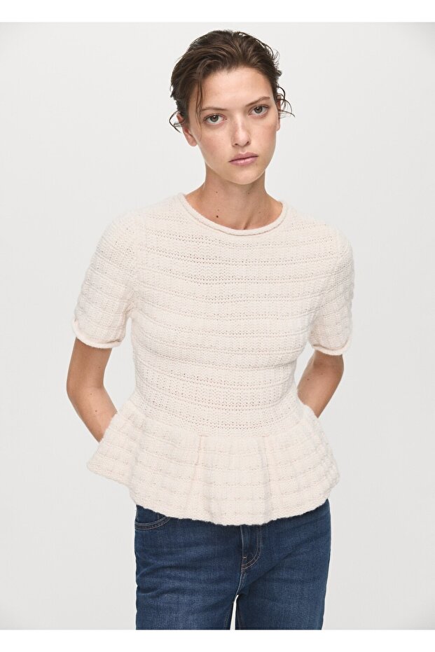 Volanlı dokulu kazak - 1