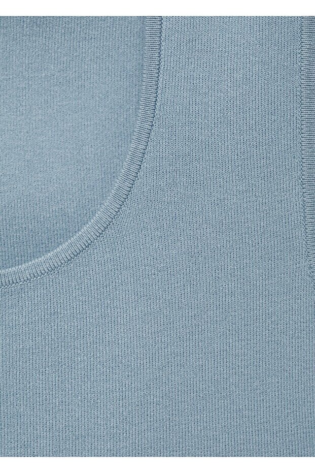 İnce örgü bluz - 8