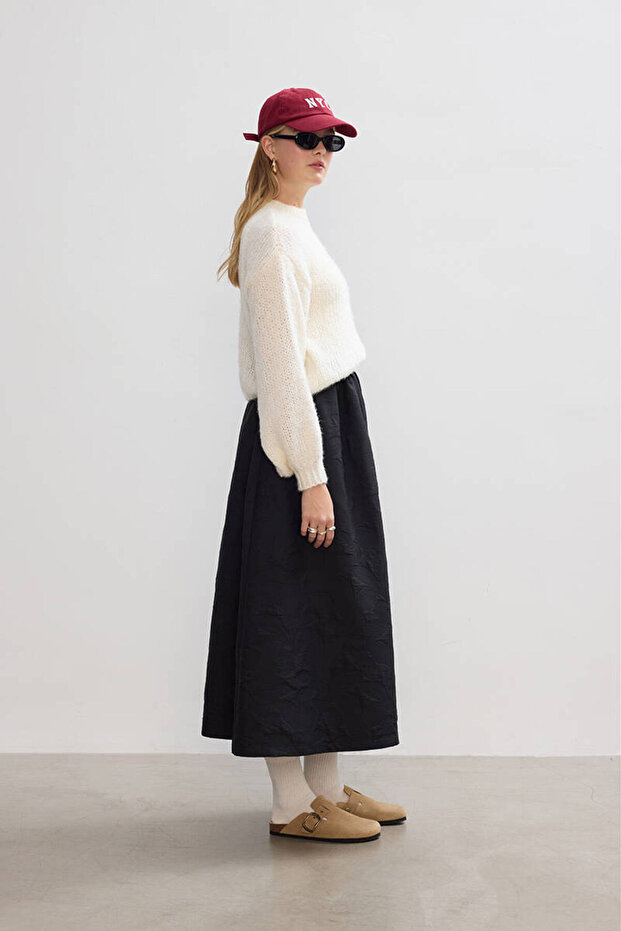 SİYAH KAPİTONELİ ETEK - 5