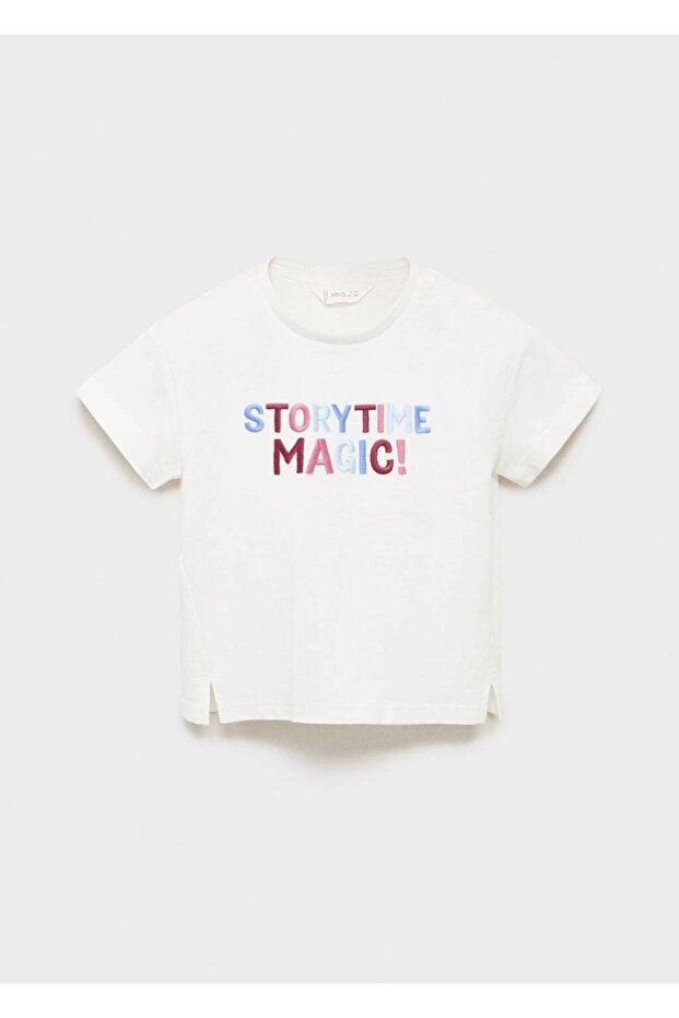 İşlemeli pamuklu tişört - 2