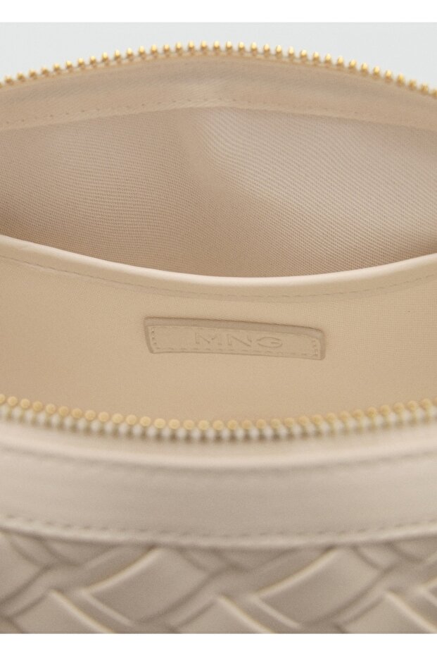 Örgü desenli bowling çantası - 7