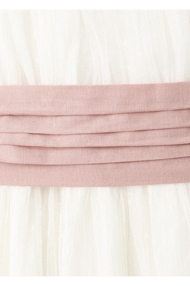 Fiyonklu uzun elbise - 4