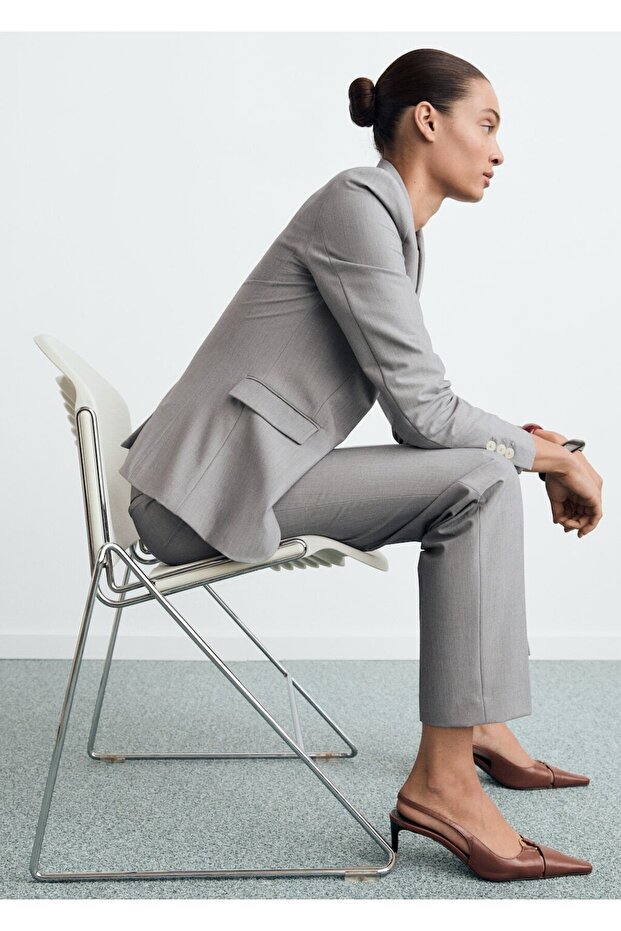 Bedene oturan blazer ceket - 7