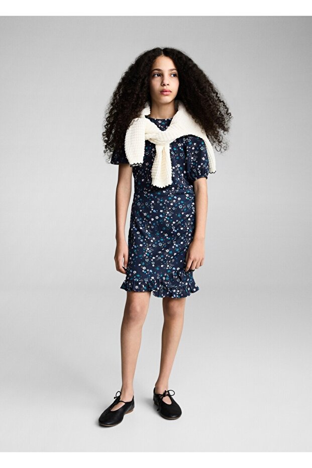 Çiçekli kısa elbise - 2