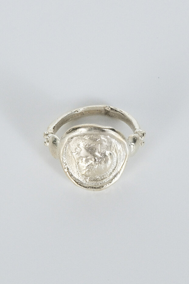Silver Madalion Ring - 3