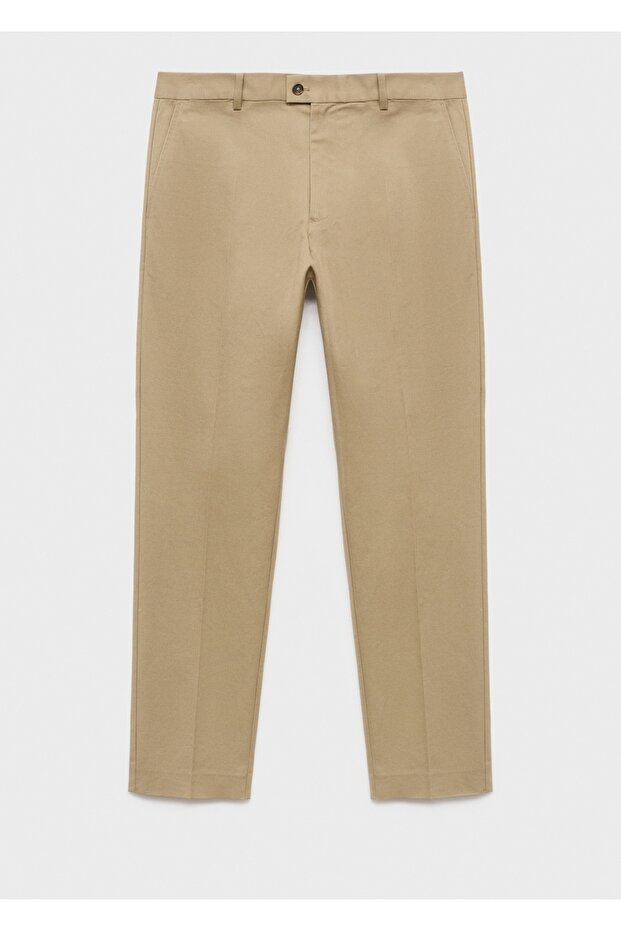 Regular kesim pamuklu pantolon - 3