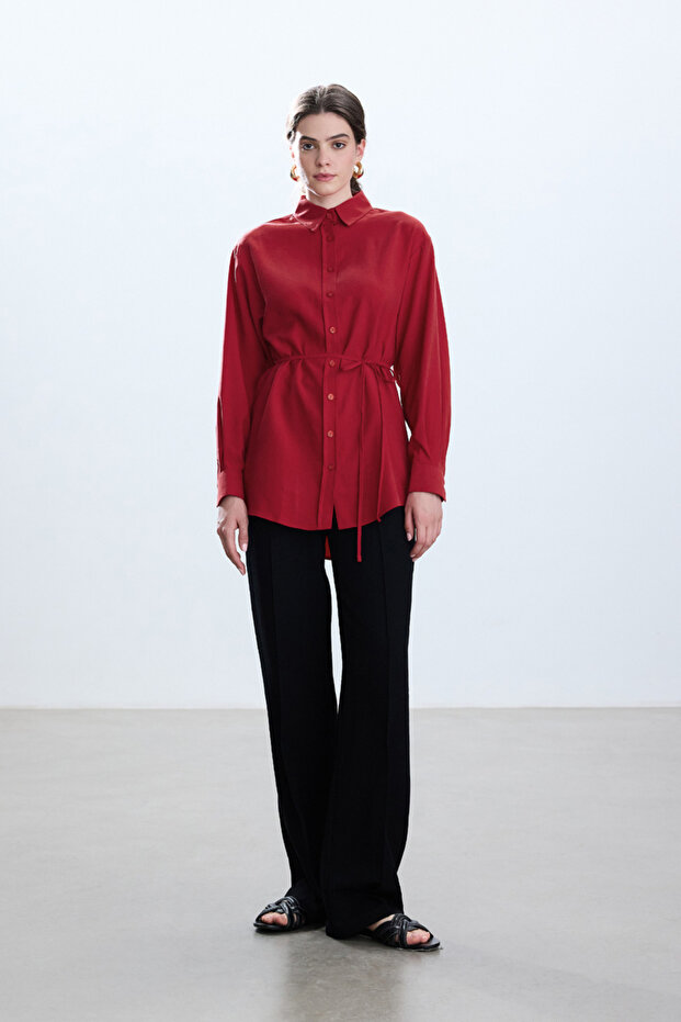 KIRMIZI MODAL VINTAGE GÖMLEK - 5