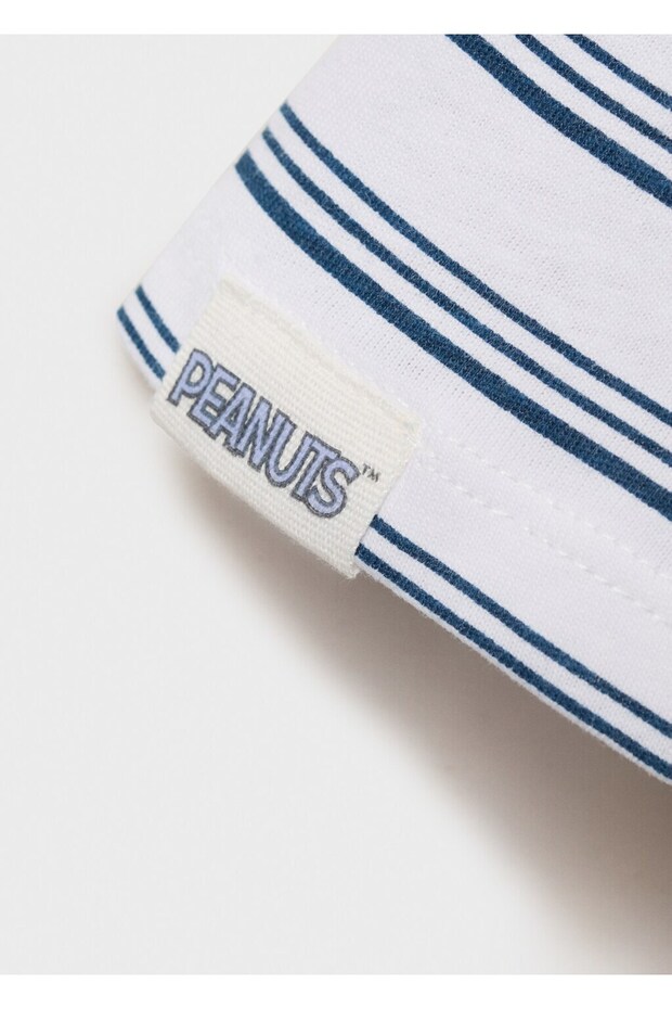 Snoopy baskılı tişört - 4