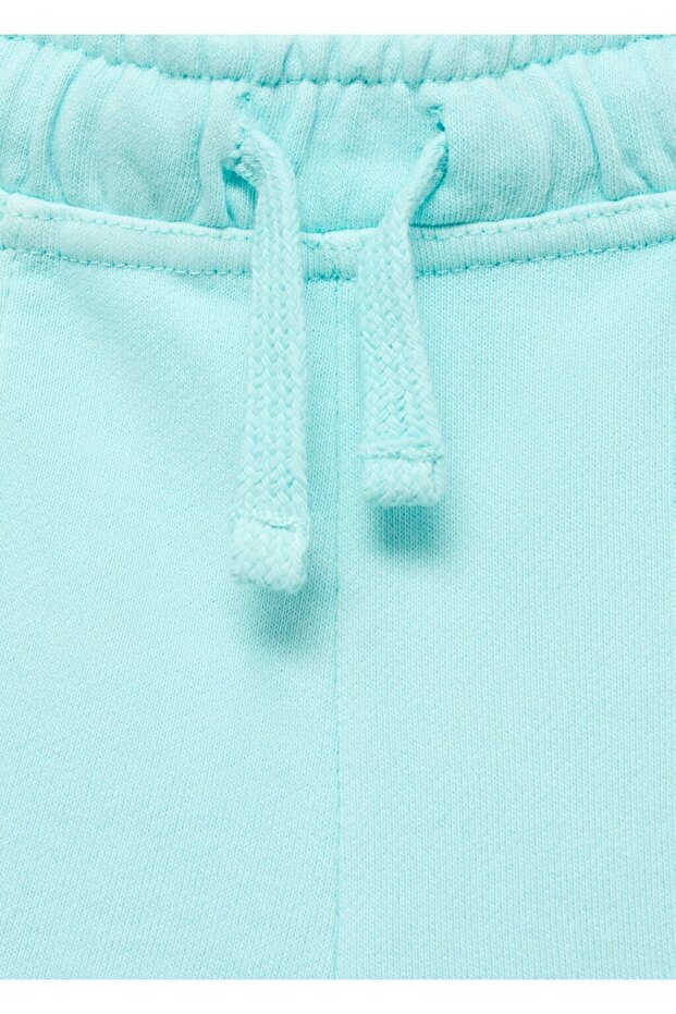 Elastik belli pamuklu şort - 3