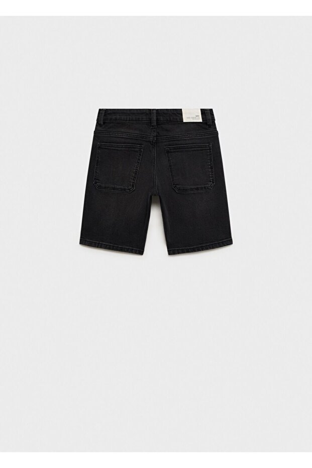 Denim bermuda şort - 2