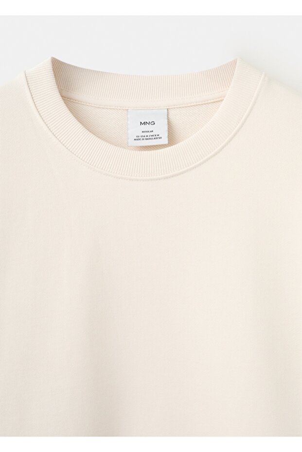 Regular kesim %100 pamuklu sweatshirt - 5