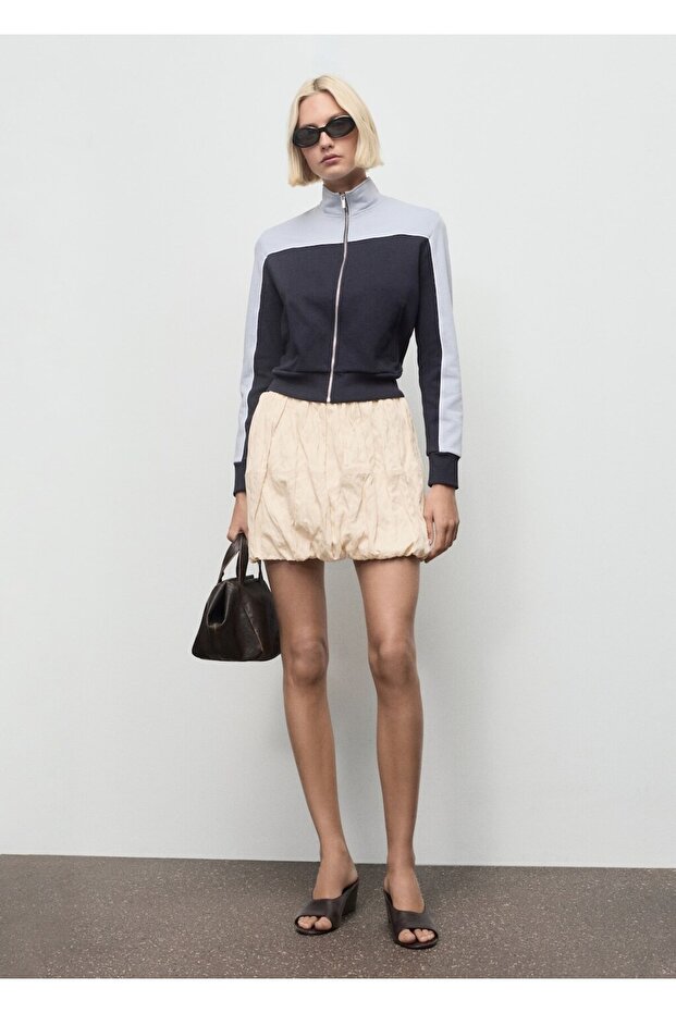 Kırışık görünümlü balon etek - 2