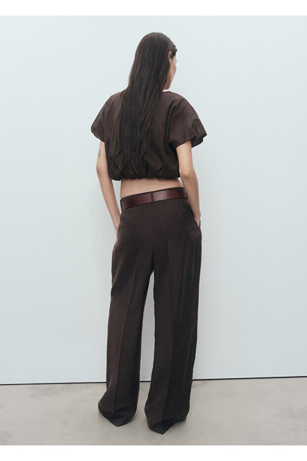 Rami crop balon bluz - 4