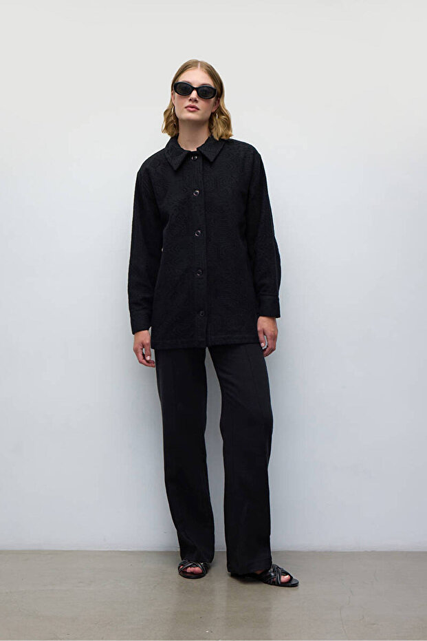 SİYAH KROŞE CEKET - 4