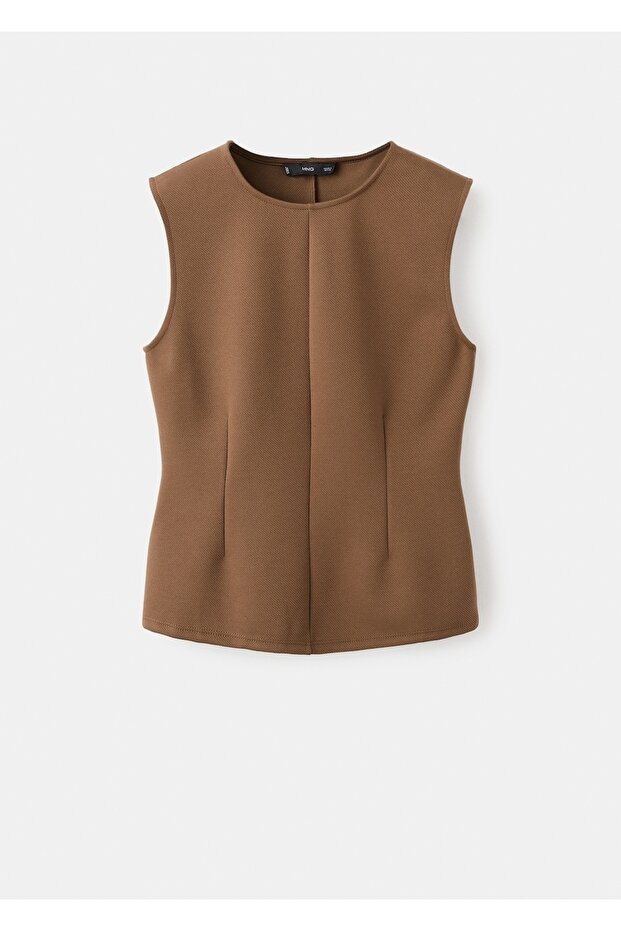 Geniş askılı dar kesim bluz - 3