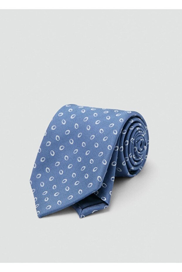 Desenli ipek kravat - 1