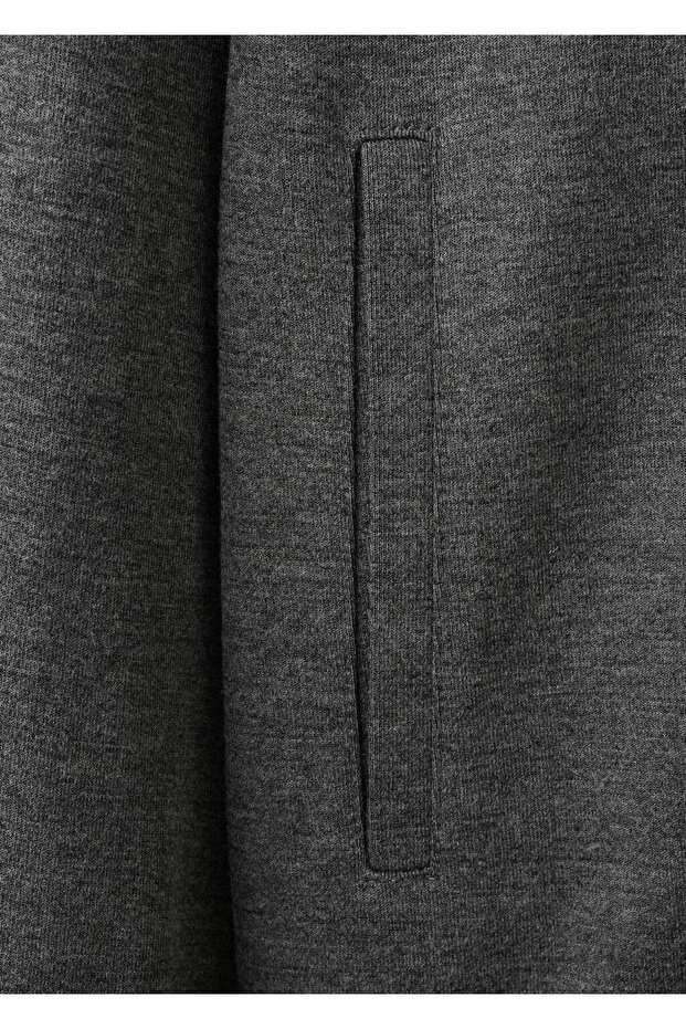 Regular fit fermuarlı sweatshirt - 5