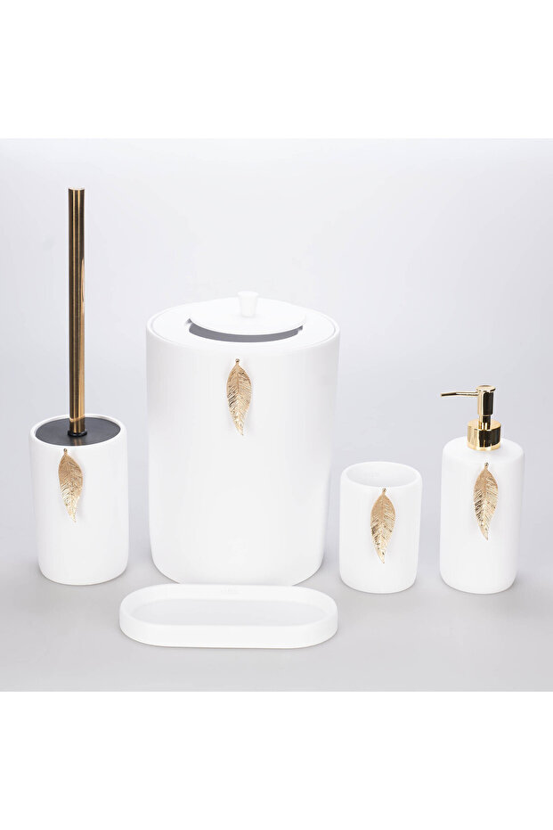 Leaf Banyo Seti Beyaz Altın - 2