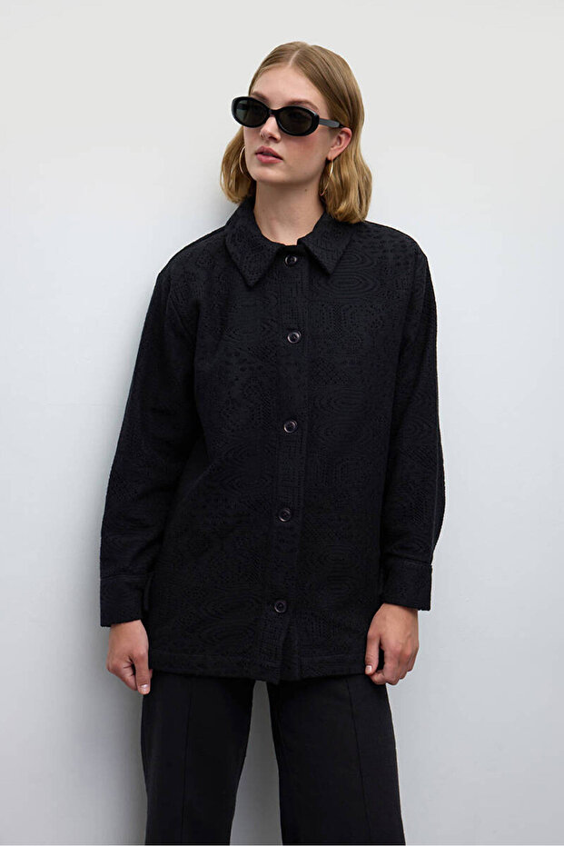 SİYAH KROŞE CEKET - 8