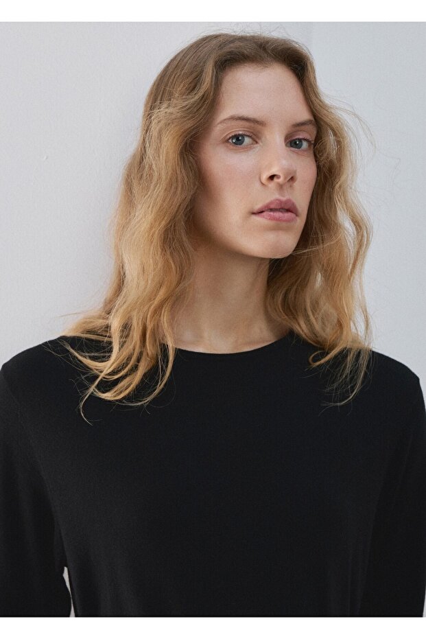 Düğümlü örgü elbise - 6