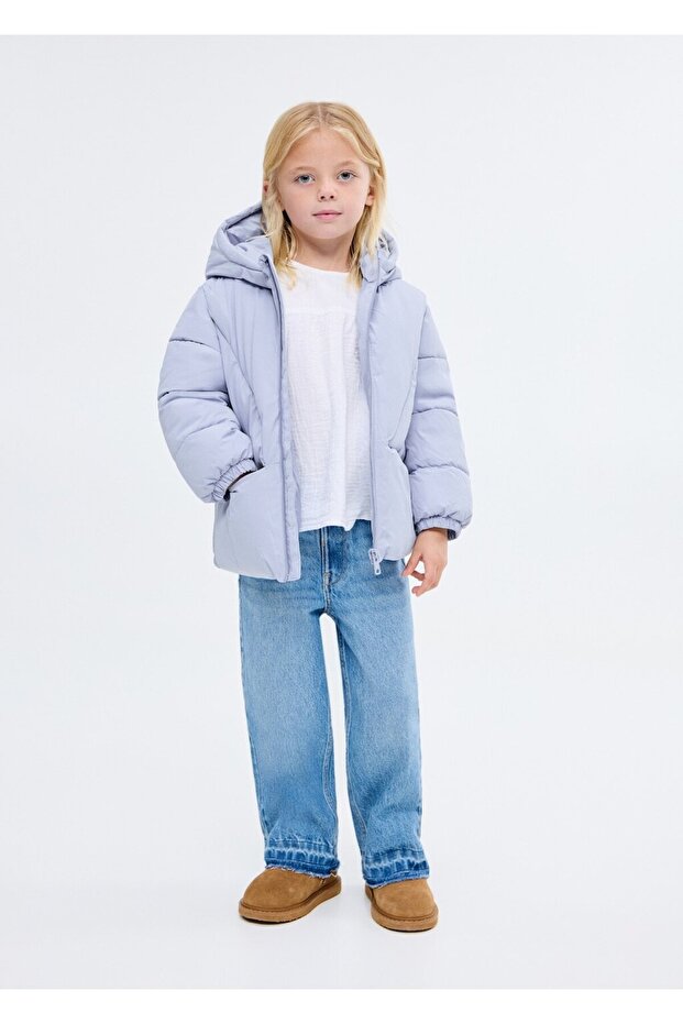 Kapüşonlu kapitone anorak - 2