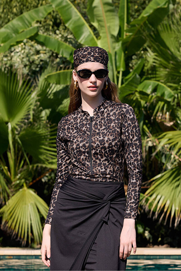 LEOPAR DESENLİ SURF MAYO - 2