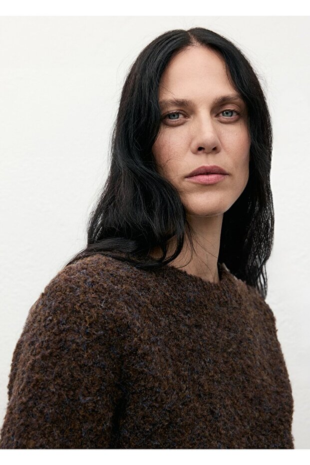 Kısa kollu buklet kazak - 7