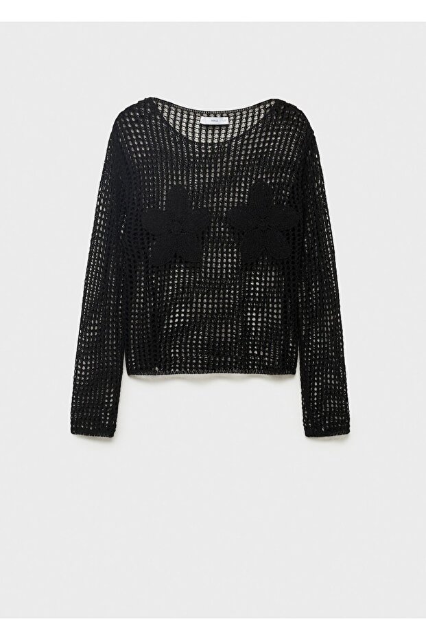 İşlemeli örgü kazak - 3