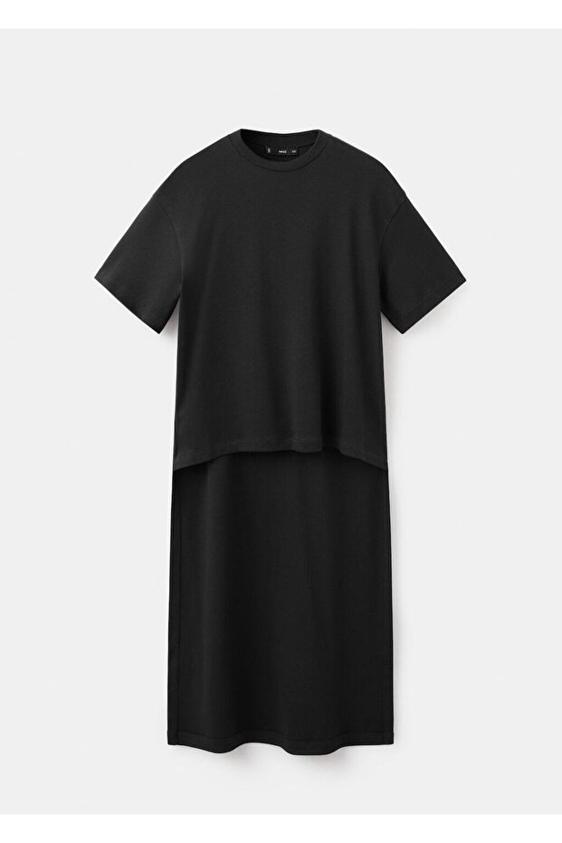 Pamuklu uzun tişört - 3