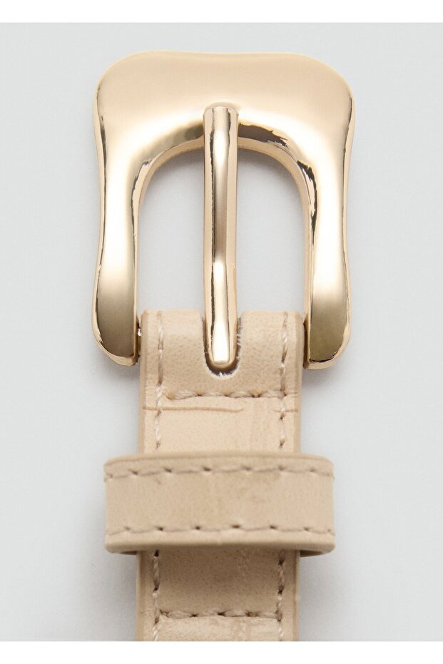 Timsah derisi görünümlü kemer - 1