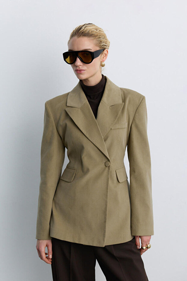 KUM KADİFE BLAZER - 3