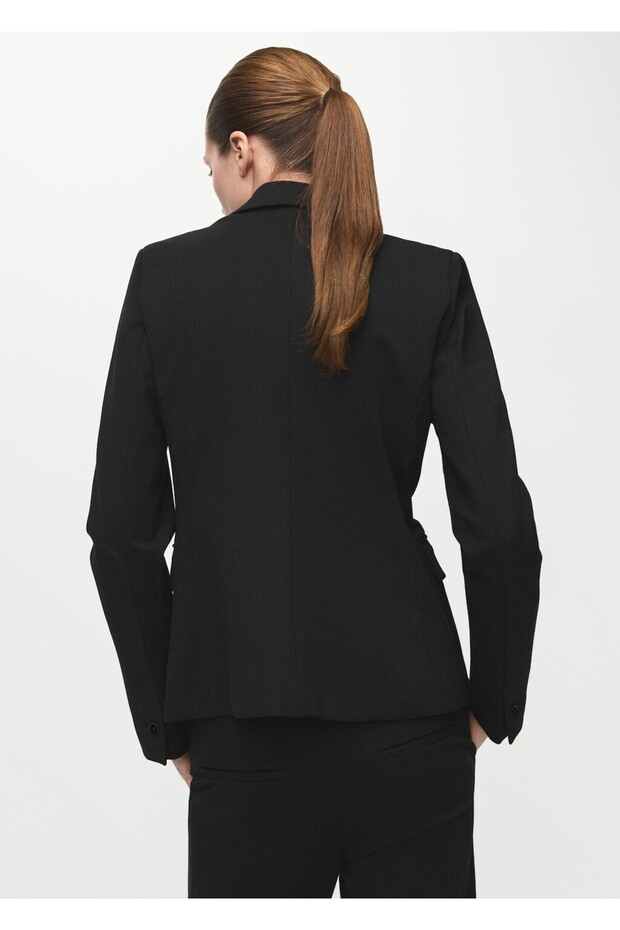 Dar kesim blazer ceket - 4