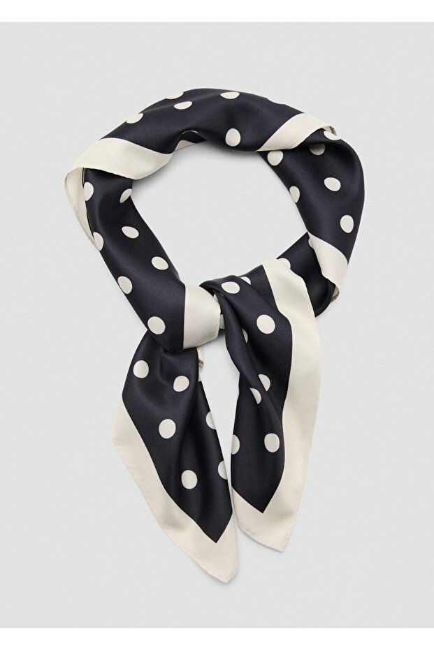 Saten puantiyeli fular - 3