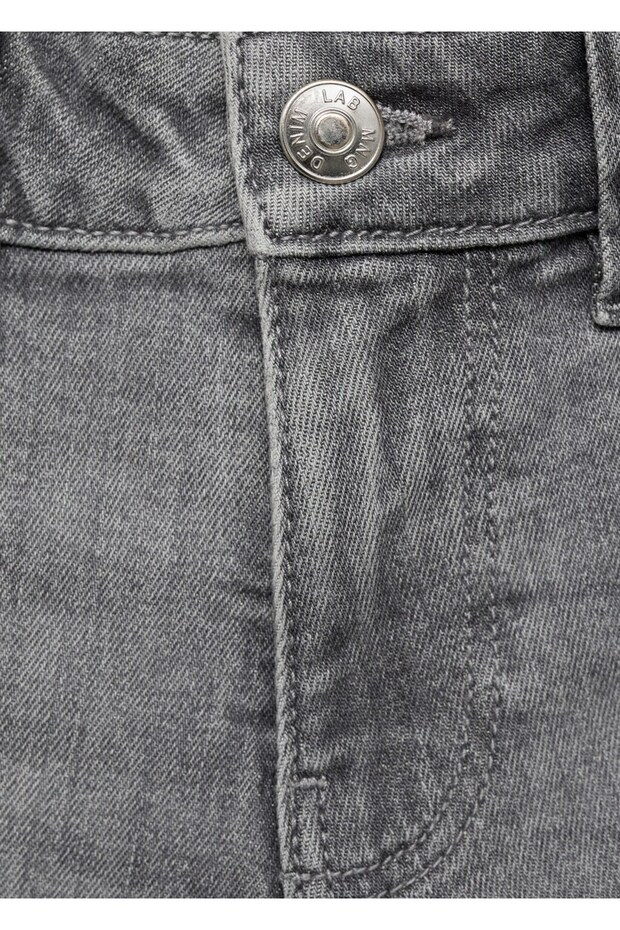 Denim bermuda şort - 5