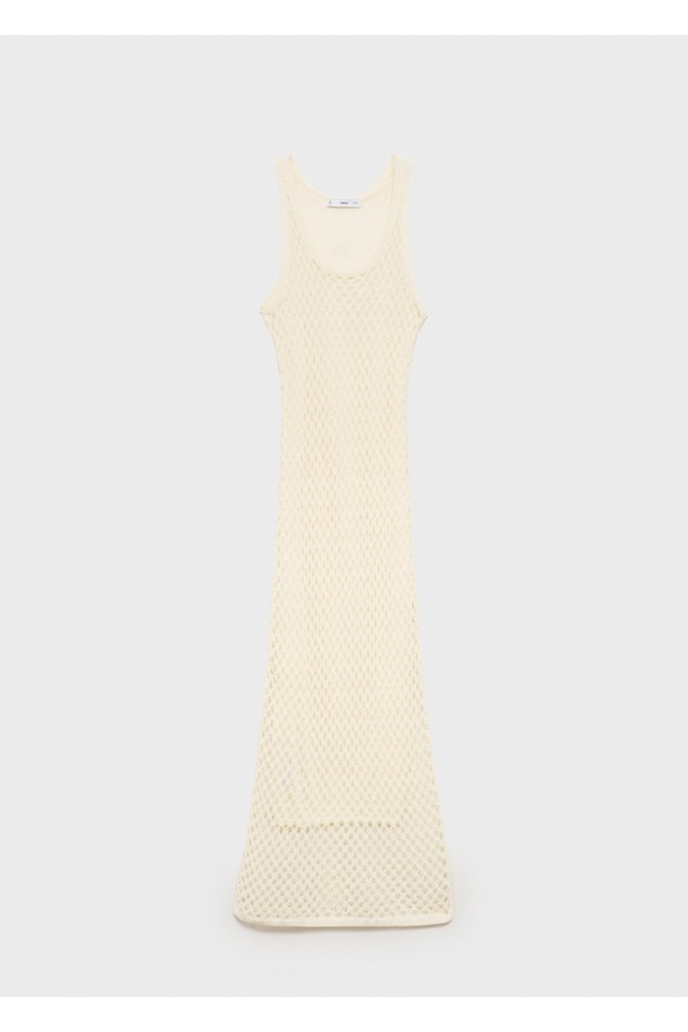 Tığ işlemeli uzun elbise - 3