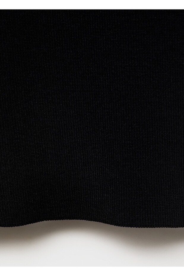 Fırfırlı triko bluz - 5