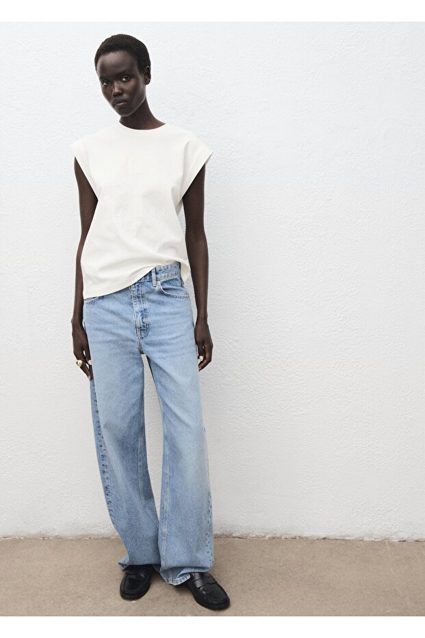 Pamuklu kolsuz tişört - 2